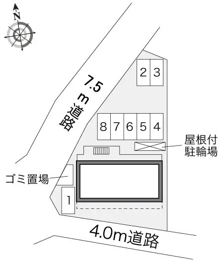 ★手数料０円★東久留米市八幡町　月極駐車場（LP）